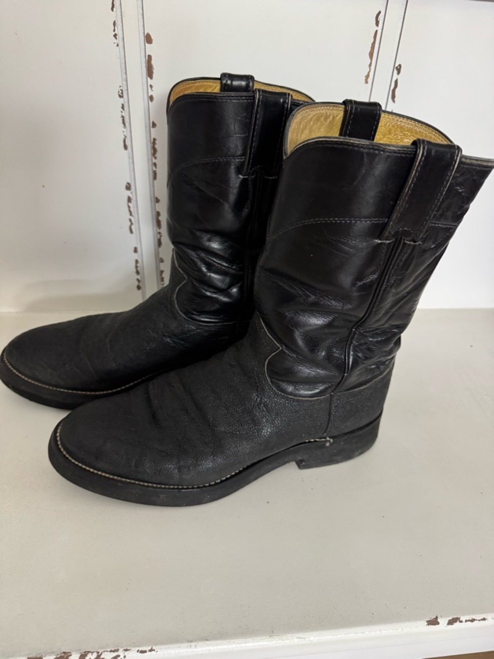 Justin elephant skin men’s boots, size 8.5D